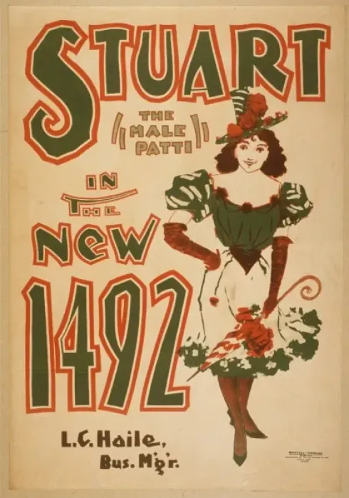 Framed Print : Stuart (the male Patti) in the new 1492 Framed Print : Stuart (the male Patti) in the new 1492
