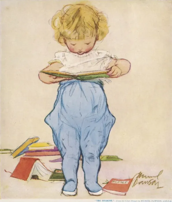 Framed Print : The Student by Muriel Dawson Framed Print : The Student by Muriel Dawson