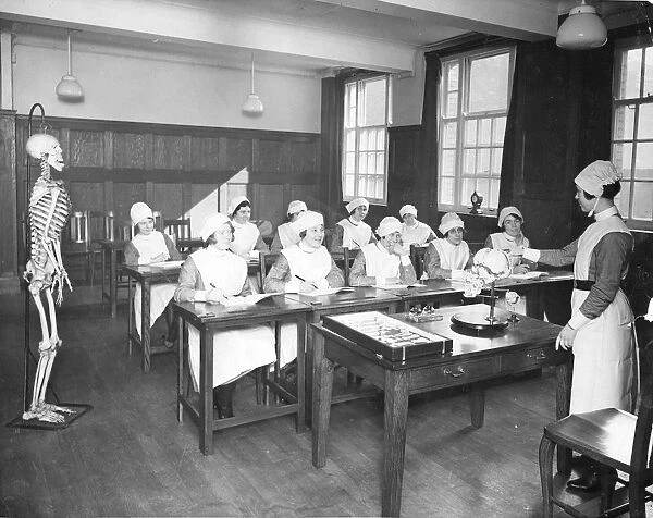 Student nurses in a classroom