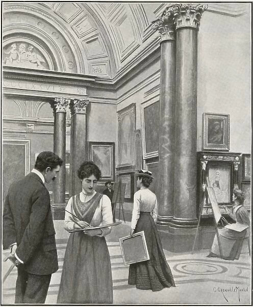 Students Day at the National Gallery, London, 1902