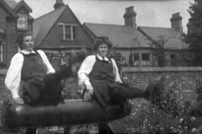 Framed Print : Students on vaulting horse Framed Print : Students on vaulting horse