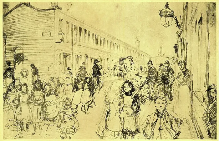 Framed Print : Studies in a London Poor Quarter Framed Print : Studies in a London Poor Quarter
