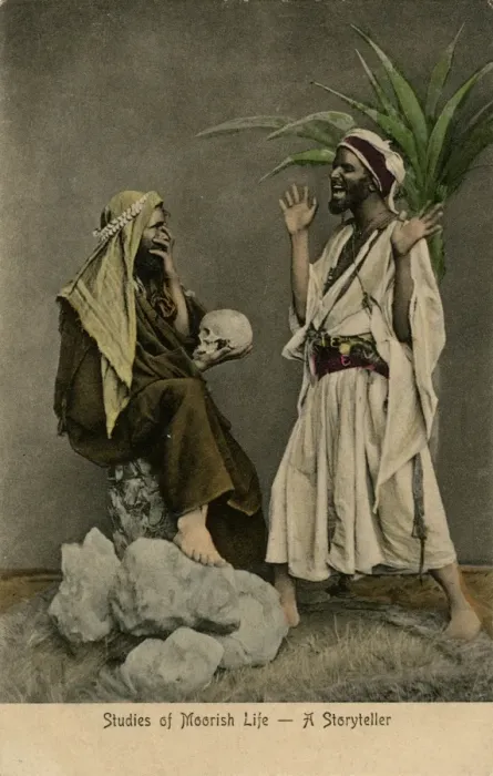 Framed Print : Studies of Moorish Life -- a Storyteller Framed Print : Studies of Moorish Life -- a Storyteller