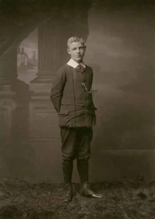 Framed Print : Studio photo of an Edwardian boy in his Sunday best Framed Print : Studio photo of an Edwardian boy in his Sunday best