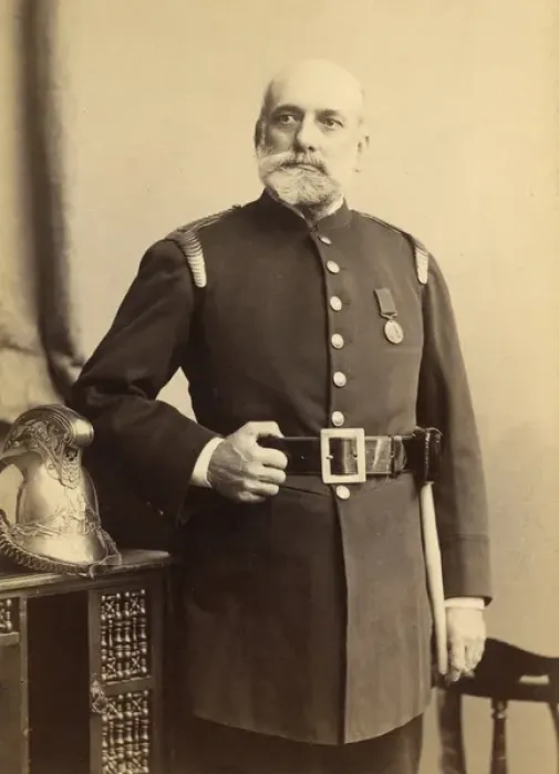 Framed Print : Studio photo of Superintendent William Port Framed Print : Studio photo of Superintendent William Port