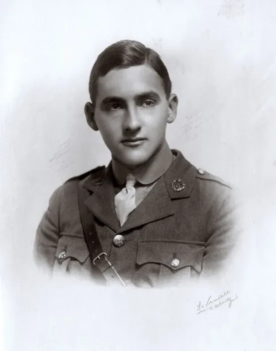 Framed Print : Studio photo, young man in RFC uniform, WW1 Framed Print : Studio photo, young man in RFC uniform, WW1