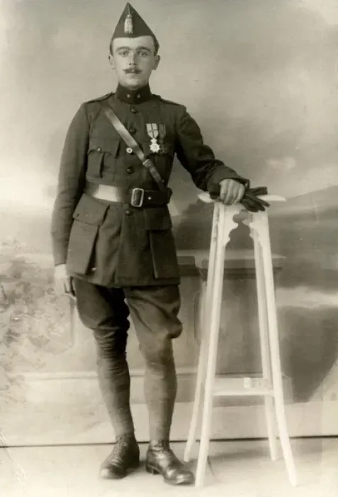 Framed Print : Studio photograph of Belgian soldier Framed Print : Studio photograph of Belgian soldier