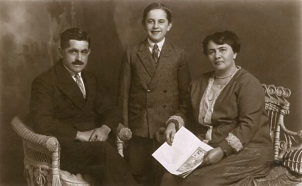 Studio portrait, group of three people