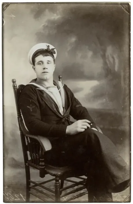 Framed Print : Studio portrait of a sailor, HMS Indomitable, WW1 Framed Print : Studio portrait of a sailor, HMS Indomitable, WW1