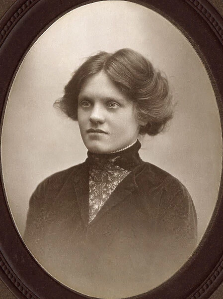 Studio portrait of a young woman