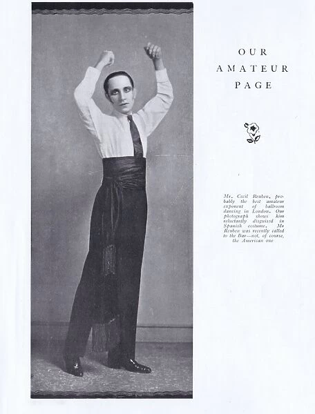 A study of the ballroom dancer Cecil Reuben, in Spanish cost