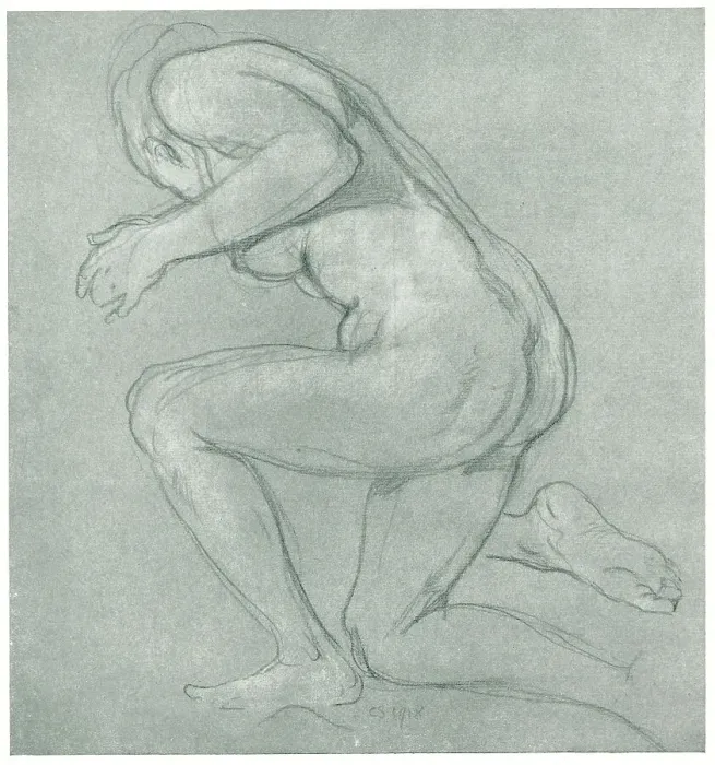 Framed Print : Study For Bather Framed Print : Study For Bather