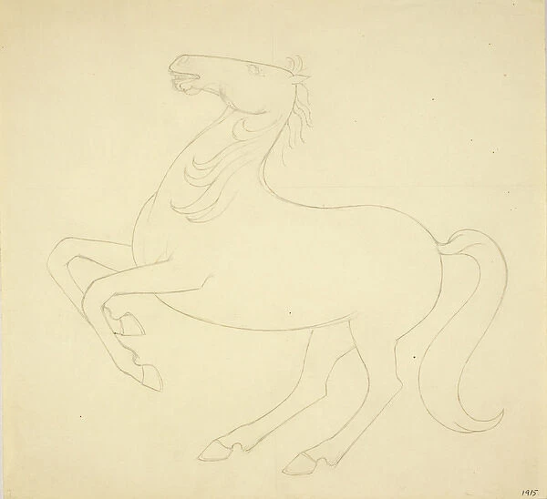 Study of a Horse for The Rehearsal
