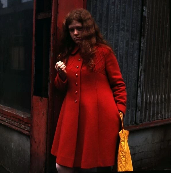 A Study In Red. Southhbank, Middlesbrough 1970s