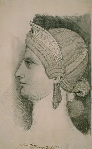 Study after a Roman Portrait Bust of a Lady