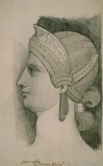 Framed Print : Study after a Roman Portrait Bust of a Lady Framed Print : Study after a Roman Portrait Bust of a Lady