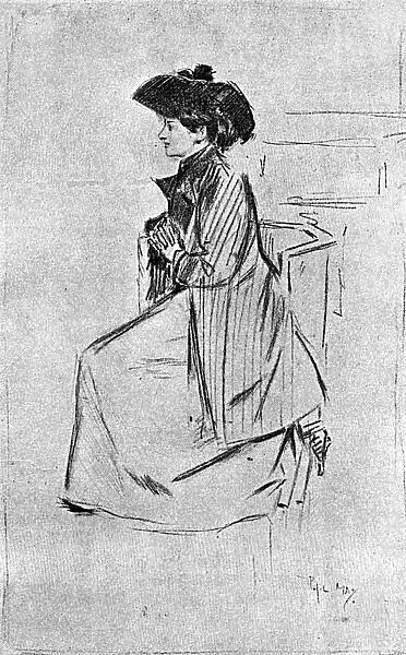 Study of a woman on bended knee saying her prayers