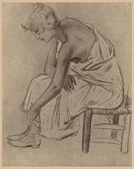 Framed Print : Study Of A Woman Dressing Framed Print : Study Of A Woman Dressing