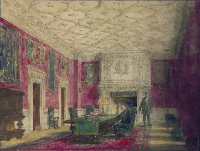 Framed Print : Study for Woolworths private office in the Woolworth Buildi Framed Print : Study for Woolworths private office in the Woolworth Buildi