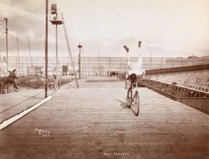Framed Print : Stunt cyclist Framed Print : Stunt cyclist