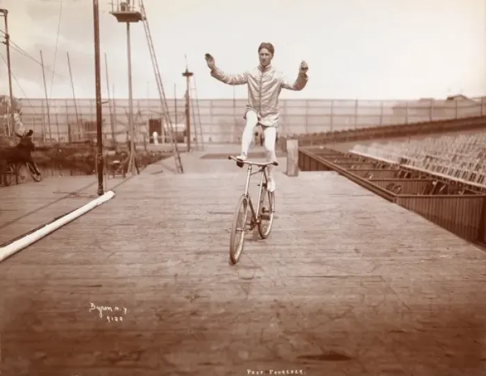 Framed Print : Stunt cyclist Framed Print : Stunt cyclist