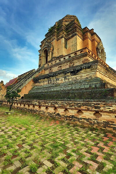 Stupa, Wat Chedi Luang temple, Chiang Mai