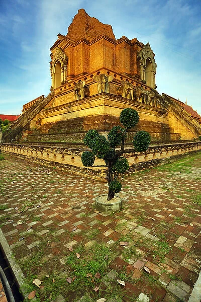 Stupa, Wat Chedi Luang temple, Chiang Mai
