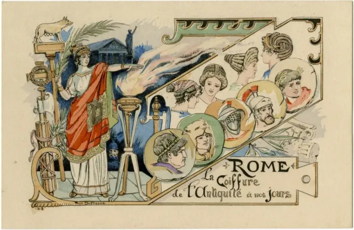 Framed Print : Styles of hair worn in the Roman period Framed Print : Styles of hair worn in the Roman period