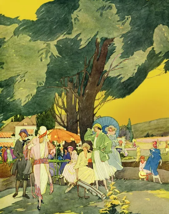 Framed Print : Stylish ladies at the golf club Framed Print : Stylish ladies at the golf club