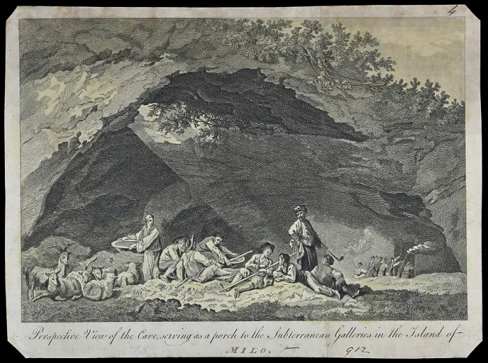 Framed Print : Subterranean galleries in the Island of Milo Framed Print : Subterranean galleries in the Island of Milo