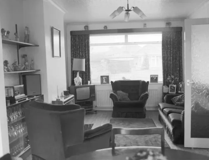 Framed Print : Suburban Living Room Framed Print : Suburban Living Room