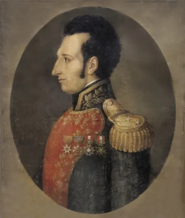 Framed Print : SUCRE, Antonio Jose (1795-1830). Oil on canvas Framed Print : SUCRE, Antonio Jose (1795-1830). Oil on canvas
