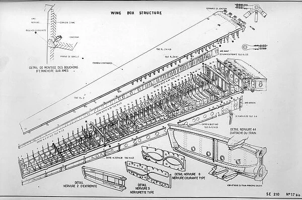 Sud Aviation Caravelle wing box structure