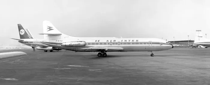 Framed Print : Sud-Aviation SE. 210 Caravelle III F-BHRZ Framed Print : Sud-Aviation SE. 210 Caravelle III F-BHRZ