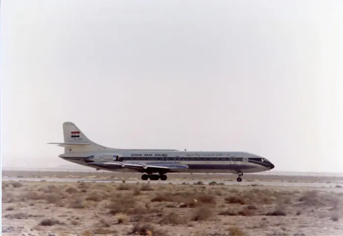 Framed Print : Sud-Aviation SE210 Super Caravelle 10B3, YK-AFA, of Syri? Framed Print : Sud-Aviation SE210 Super Caravelle 10B3, YK-AFA, of Syri?