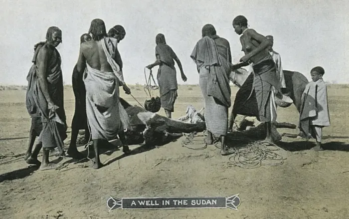Framed Print : Sudan - A Well - Drawing water Framed Print : Sudan - A Well - Drawing water