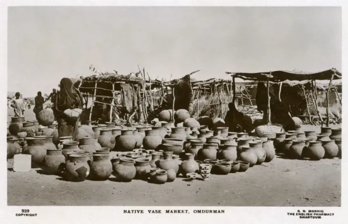 Framed Print : Sudan - Native Vase Market at Omdurman Framed Print : Sudan - Native Vase Market at Omdurman