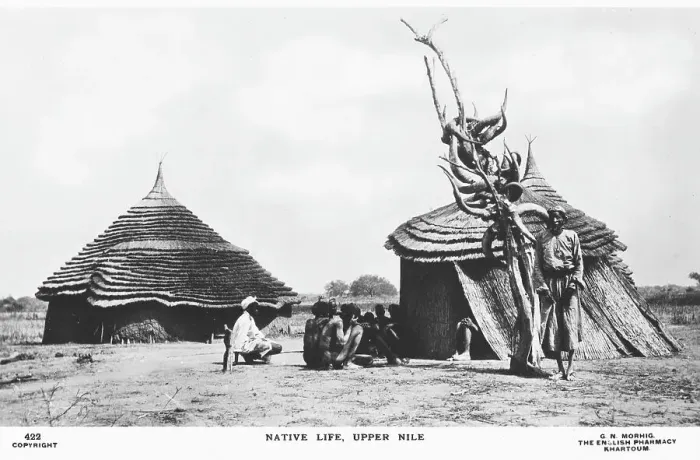 Framed Print : Sudanese Dinka Village Framed Print : Sudanese Dinka Village