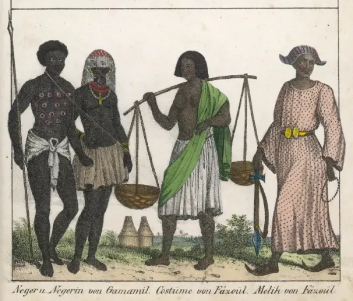 Framed Print : Sudanese Men Y Women Framed Print : Sudanese Men Y Women
