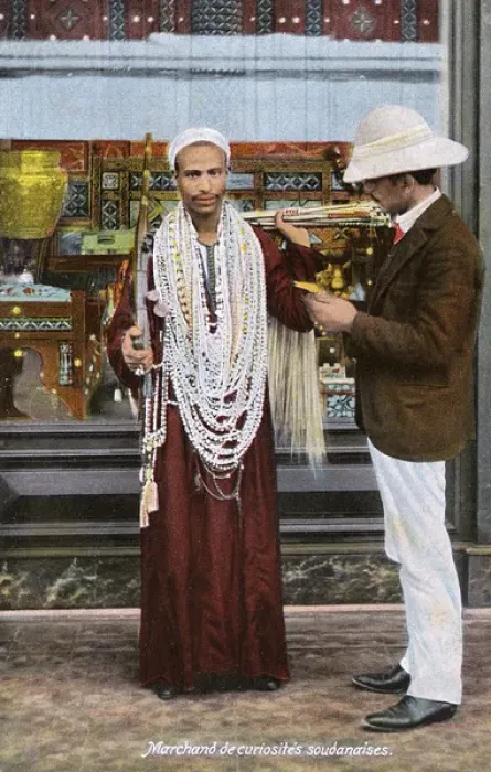 Framed Print : Sudanese street curio seller - Port Said, Egypt Framed Print : Sudanese street curio seller - Port Said, Egypt