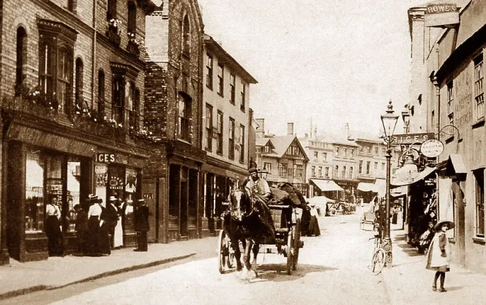 Framed Print : Sudbury Friar's Street early 1900s Framed Print : Sudbury Friar's Street early 1900s