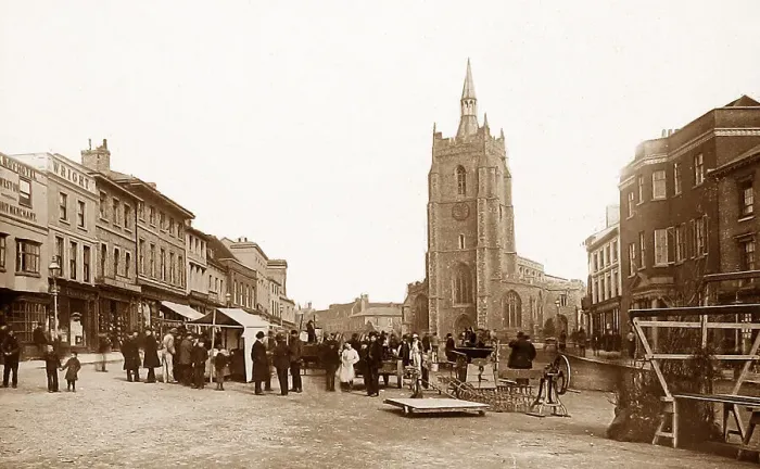Framed Print : Sudbury Market Place Framed Print : Sudbury Market Place