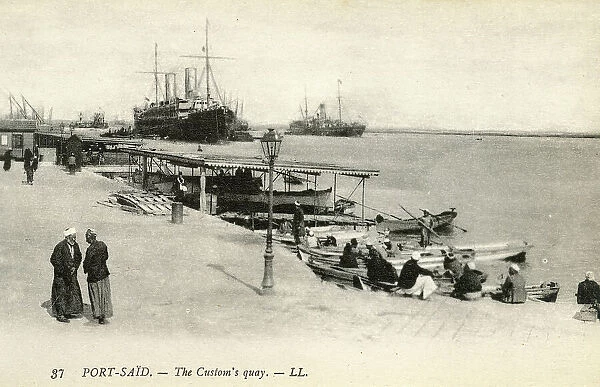 The Suez Canal Custom's Quay, Port Said, Egypt