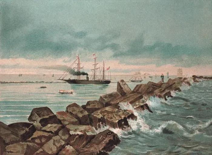 Framed Print : The Suez Canal, inaugurated the 17th September 1869 Framed Print : The Suez Canal, inaugurated the 17th September 1869