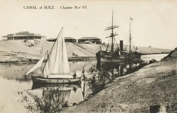 Framed Print : Suez Canal Scene, Egypt Framed Print : Suez Canal Scene, Egypt