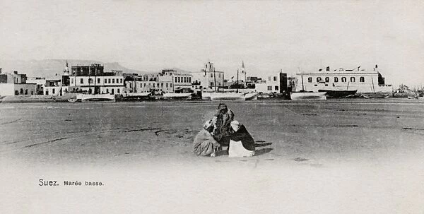 Suez at low tide, Egypt