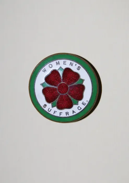 Framed Print : Suffrage Badge N. U. W. S. S Framed Print : Suffrage Badge N. U. W. S. S