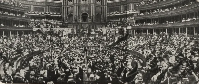 Framed Print : Suffrage demonstration Albert Hall 1908 Framed Print : Suffrage demonstration Albert Hall 1908