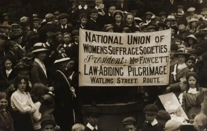 Framed Print : Suffrage Pilgrimage N. U. W. S.s 1913 Framed Print : Suffrage Pilgrimage N. U. W. S.s 1913