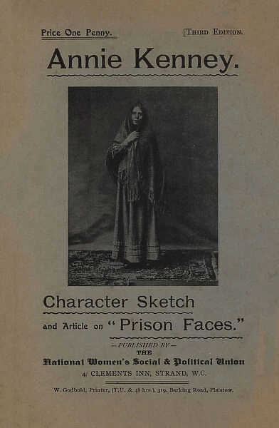 Suffragette Annie Kenney Character Sketch